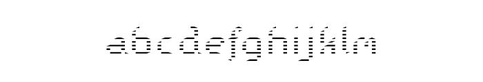 Galactica S Regular V. Striped Font LOWERCASE