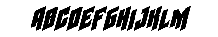 Galaxy Force Expanded Italic Font LOWERCASE