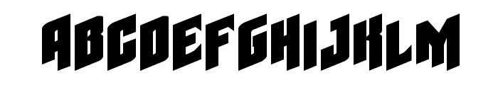 Galaxy Force Extra-Expanded Font LOWERCASE