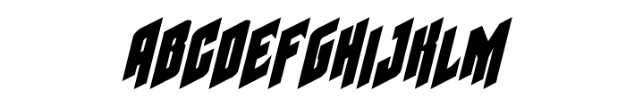 Galaxy Force Italic Font LOWERCASE