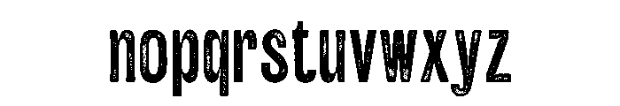 Galber Vintage Demo Stamp Font LOWERCASE