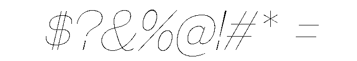 Galderglynn Titling Hairline It Font OTHER CHARS