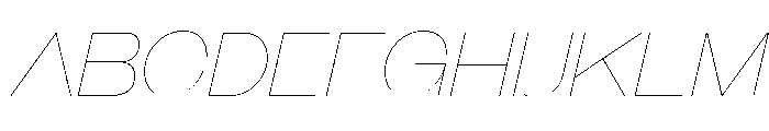 Galderglynn Titling Hairline It Font UPPERCASE