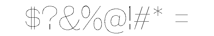 Galderglynn Titling Hairline Font OTHER CHARS