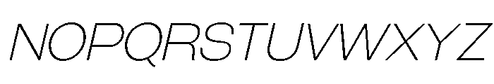 Galderglynn Titling Thin Italic Font UPPERCASE