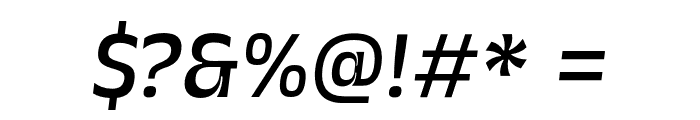 Galilea Sans PERSONAL USE Italic Font OTHER CHARS