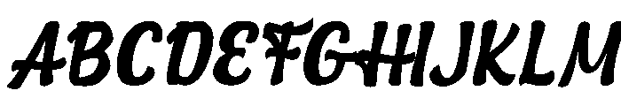 Galore Snack Personal Use Font UPPERCASE