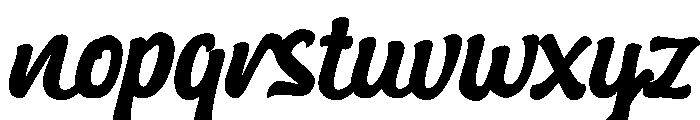 Galore Snack Personal Use Font LOWERCASE