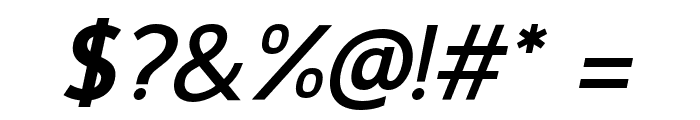 Gama-Sans- Bold Italic Font OTHER CHARS