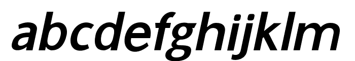 Gama-Sans- Bold Italic Font LOWERCASE