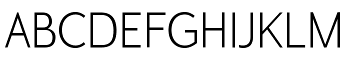 Gama-Sans-light Font UPPERCASE