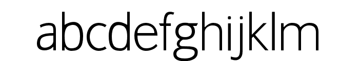Gama-Sans-light Font LOWERCASE