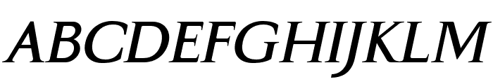 Gama-Serif Bold Italic Font UPPERCASE