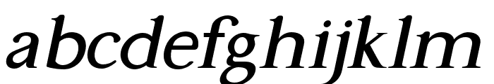 Gama-Serif Bold Italic Font LOWERCASE