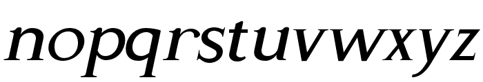 Gama-Serif Bold Italic Font LOWERCASE