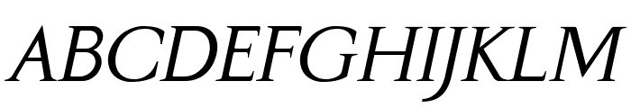 Gama-Serif Italic Font UPPERCASE