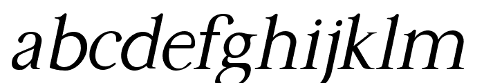 Gama-Serif Italic Font LOWERCASE