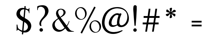 Gama-Serif-Regular Font OTHER CHARS
