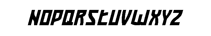 Gameking Demo Italic Font LOWERCASE