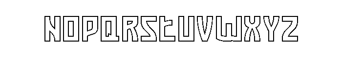Gameking Demo Outline Font UPPERCASE
