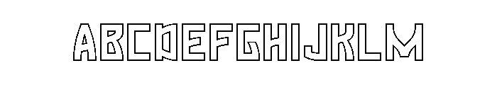 Gameking Demo Outline FONT