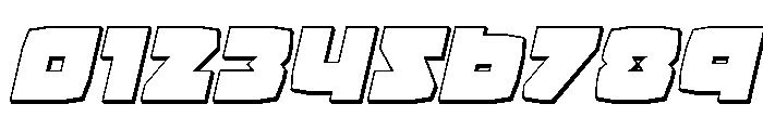 Gamer Spot 3D Italic Font OTHER CHARS