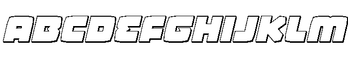 Gamer Spot 3D Italic Font UPPERCASE