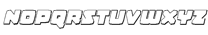 Gamer Spot 3D Italic Font UPPERCASE