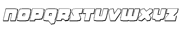 Gamer Spot 3D Italic Font LOWERCASE