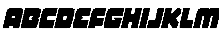 Gamer Spot Condensed Italic Font UPPERCASE