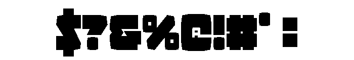 Gamer Spot Condensed Font OTHER CHARS