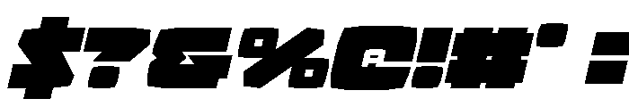 Gamer Spot Expanded Italic Font OTHER CHARS