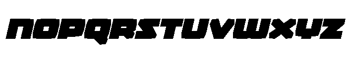 Gamer Spot Expanded Italic Font LOWERCASE