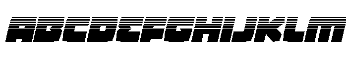 Gamer Spot Halftone Italic Font UPPERCASE