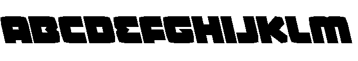 Gamer Spot Leftalic Font UPPERCASE