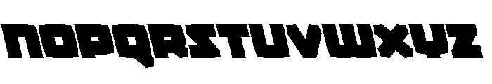 Gamer Spot Leftalic Font LOWERCASE