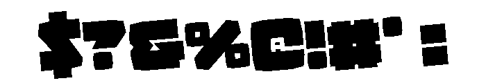 Gamer Spot Rotated Font OTHER CHARS