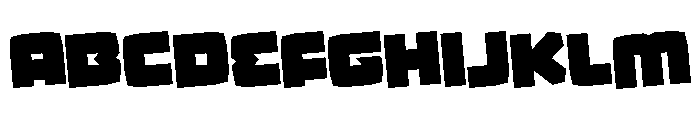 Gamer Spot Rotated Font UPPERCASE