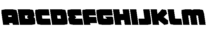 Gamer Spot Semi-Leftalic Font UPPERCASE