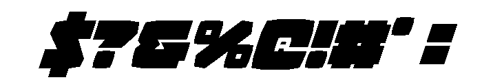 Gamer Spot Super-Italic Font OTHER CHARS