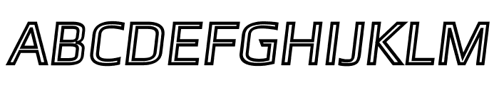 Gamestation-TextObliqOutline Font UPPERCASE