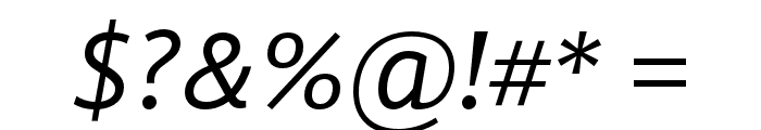 GandhiSans-Italic Font OTHER CHARS