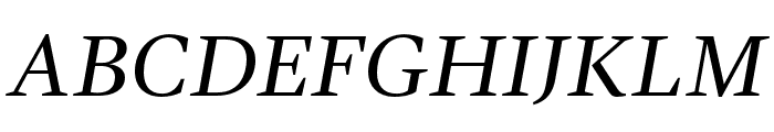 GandhiSerif-Italic Font UPPERCASE