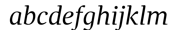 GandhiSerif-Italic Font LOWERCASE