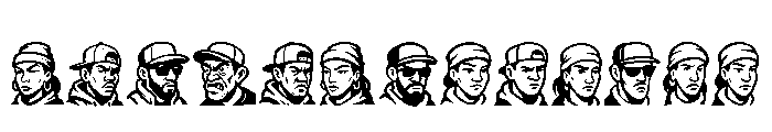 Gangsta Paradise Font UPPERCASE