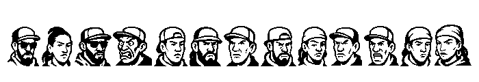 Gangsta Paradise Font UPPERCASE
