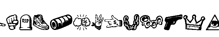 Gangsta Paradise Font LOWERCASE