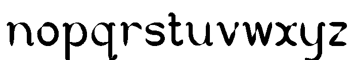 Gannister Font LOWERCASE
