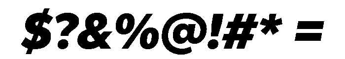 Gantari-BlackItalic Font OTHER CHARS