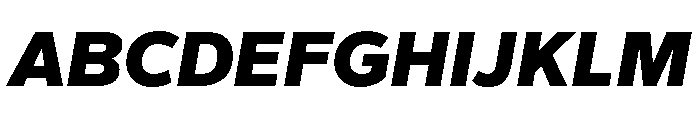 Gantari-BlackItalic Font UPPERCASE